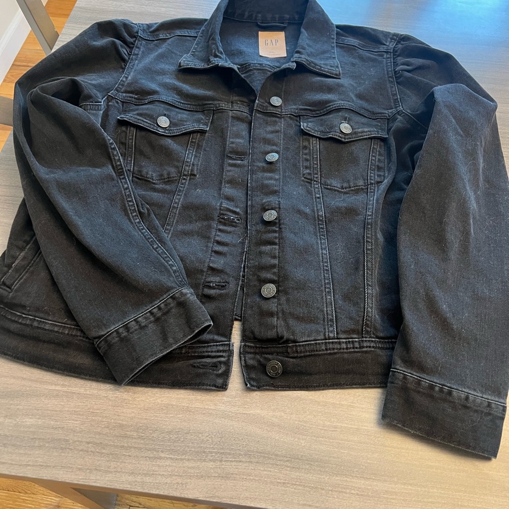 GAP Black Jean Jacket - Picture 5 of 6